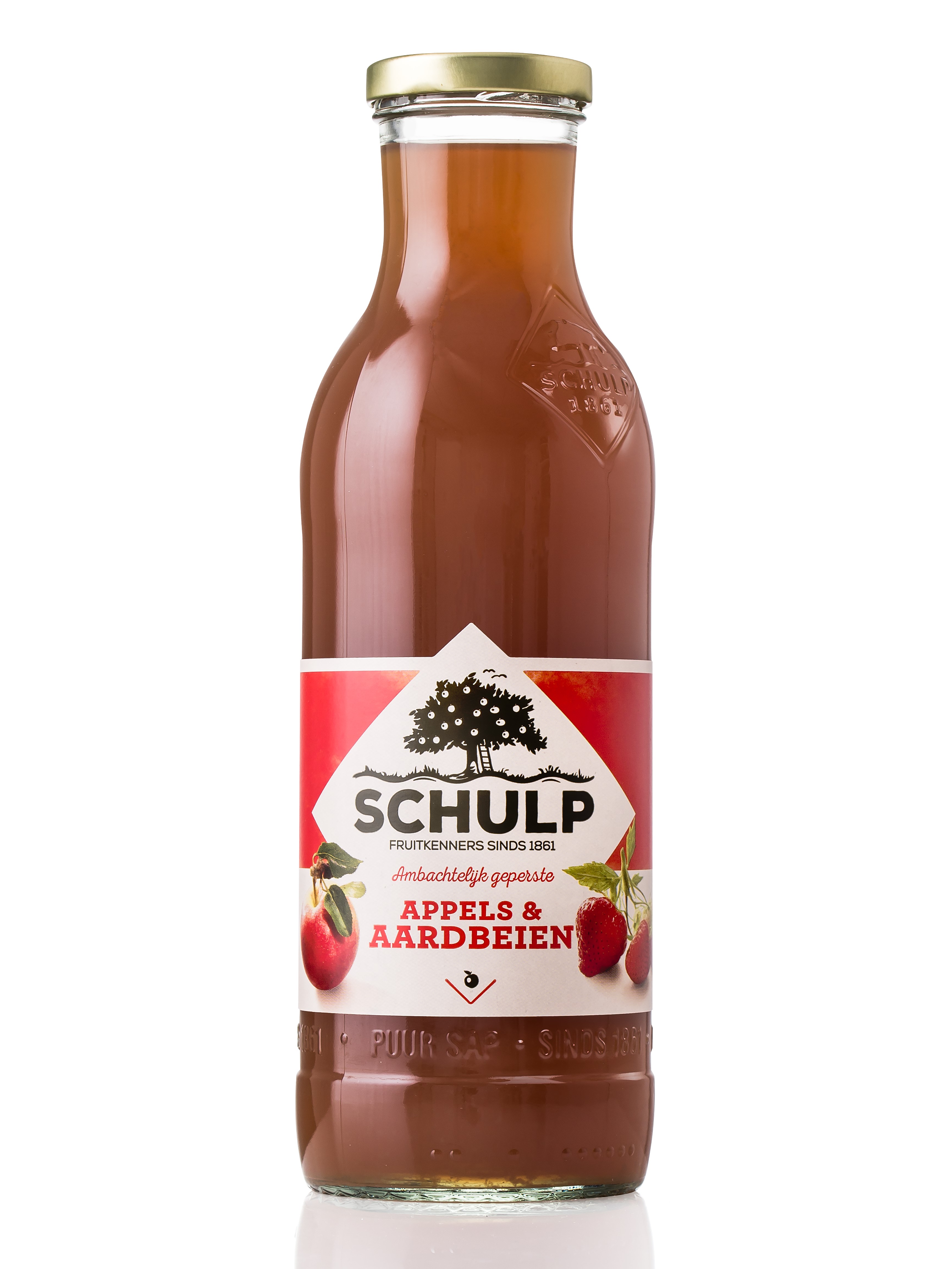 schulp appel aardbeiensap