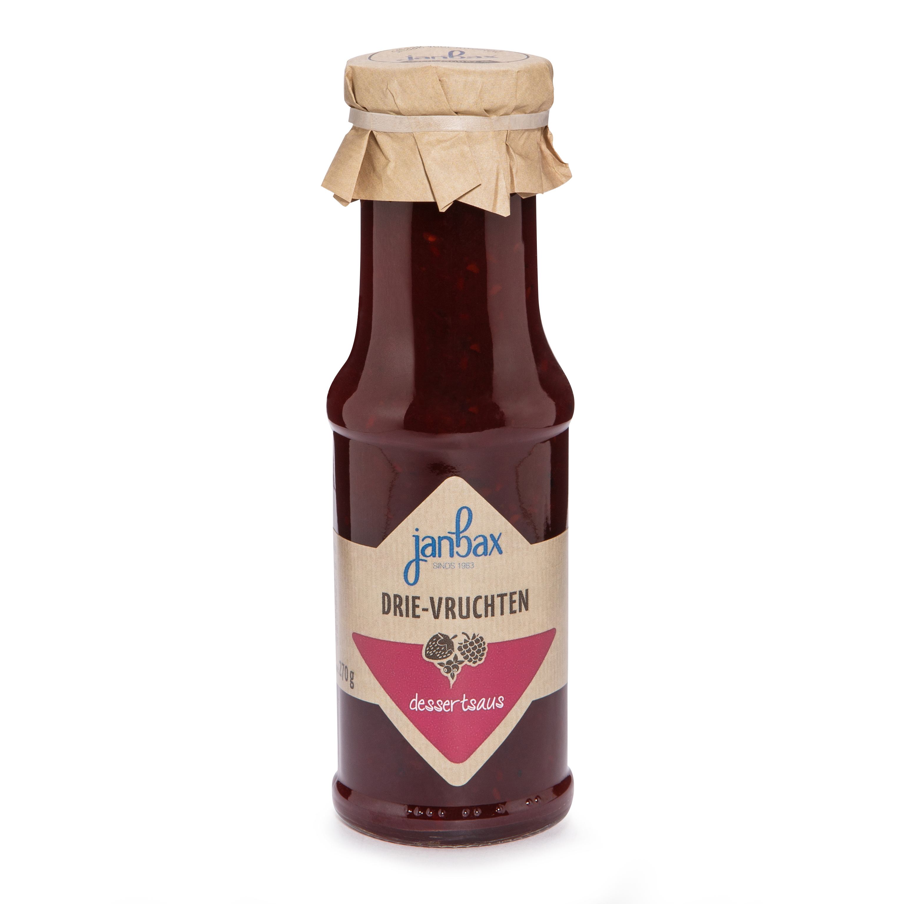drie vruchten dessertsaus