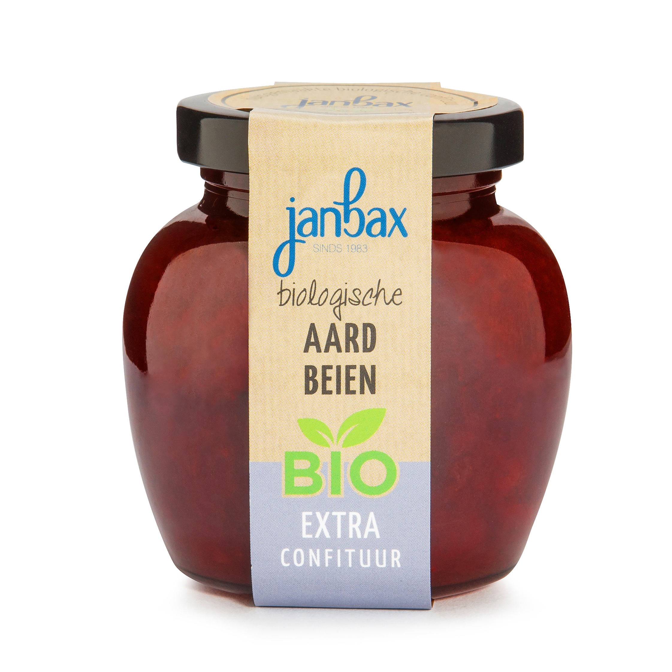 biologische aardbeien confituur