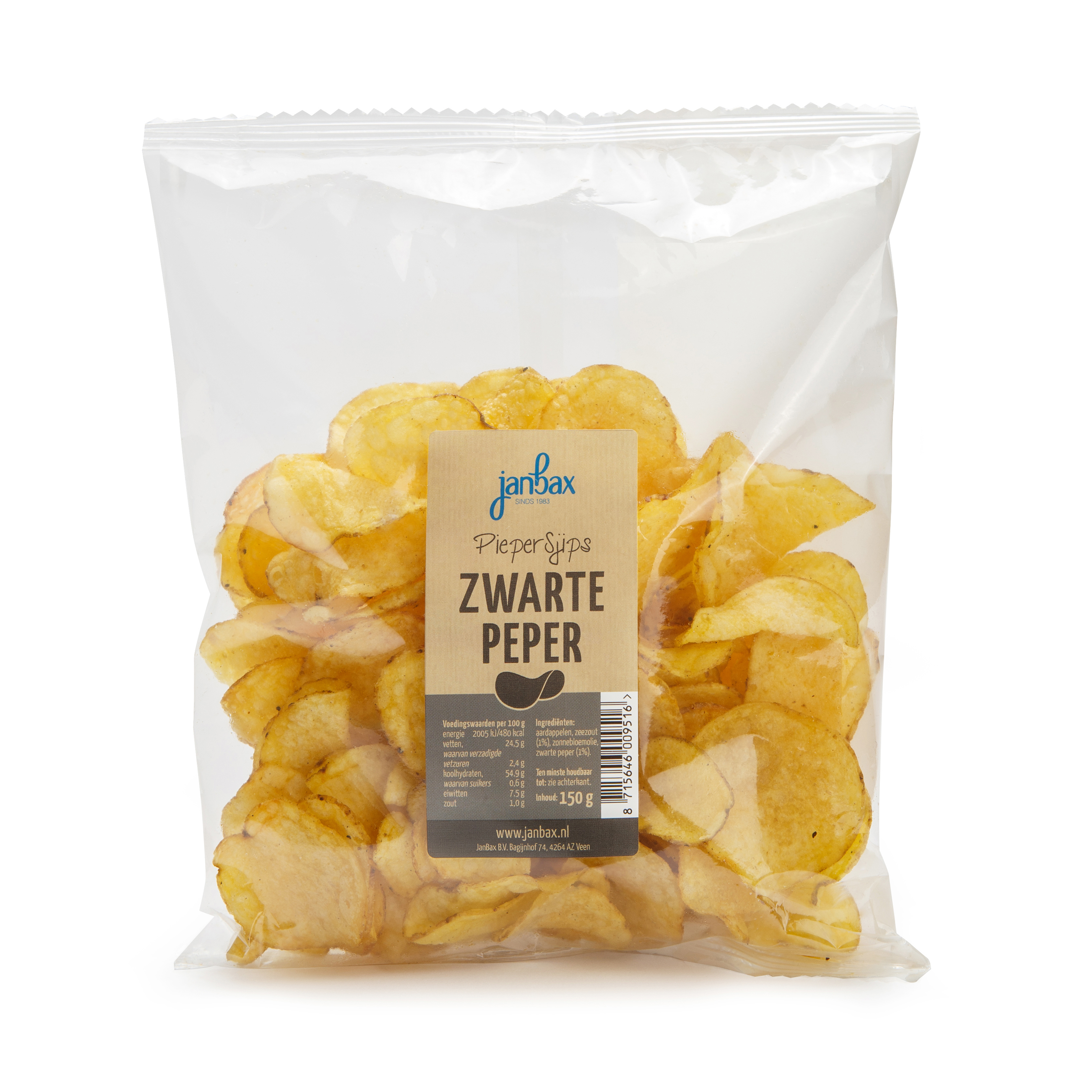 zwarte peper chips