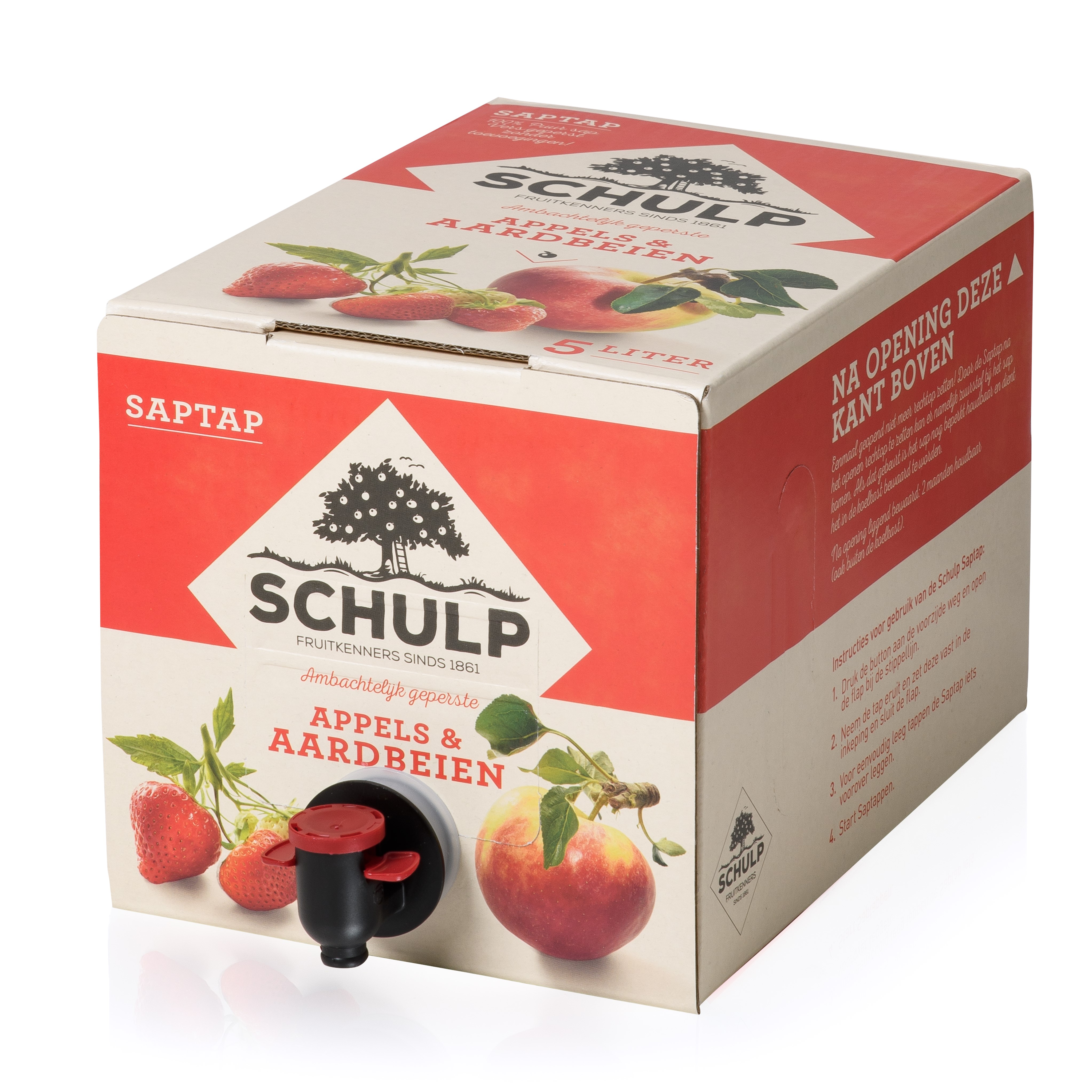schulp appel aardbeien saptap