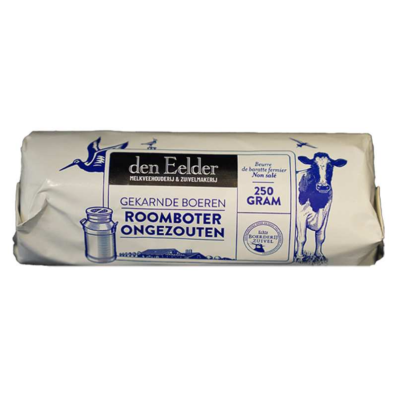 Boerenroomboter ongezouten (rol 250 gr)