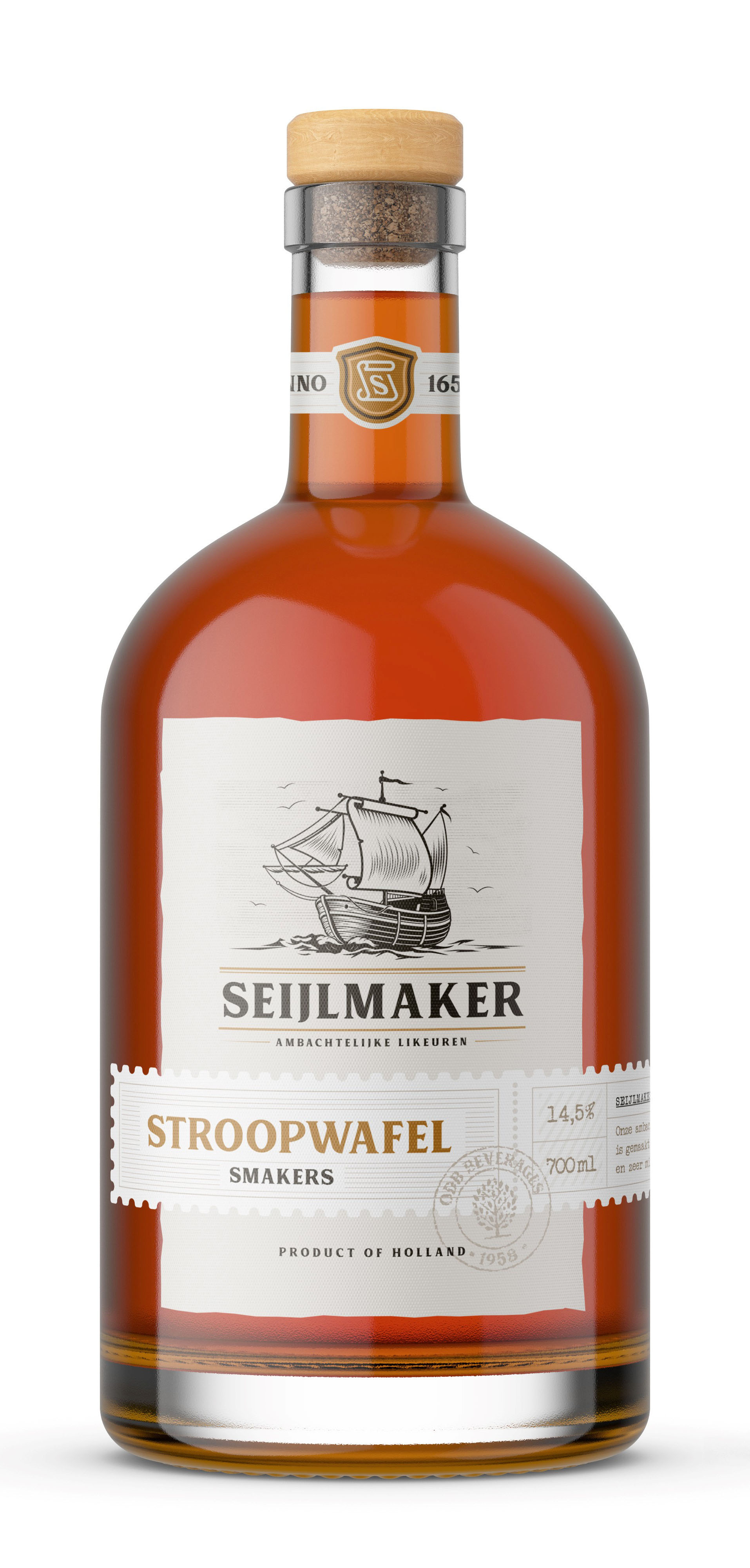 Stroopwafellikeur 700 ml 14,5%