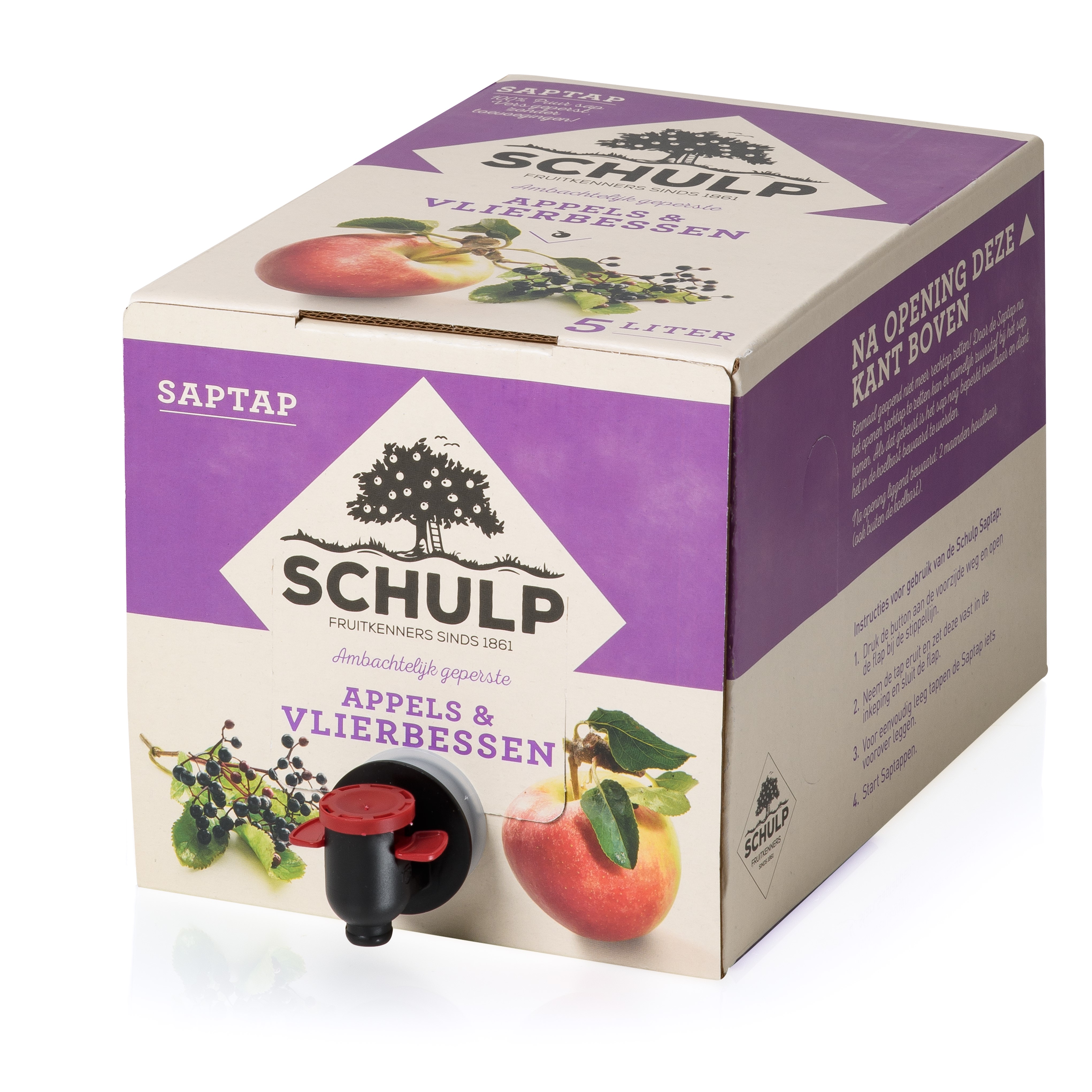 schulp appel vlierbessensap saptap
