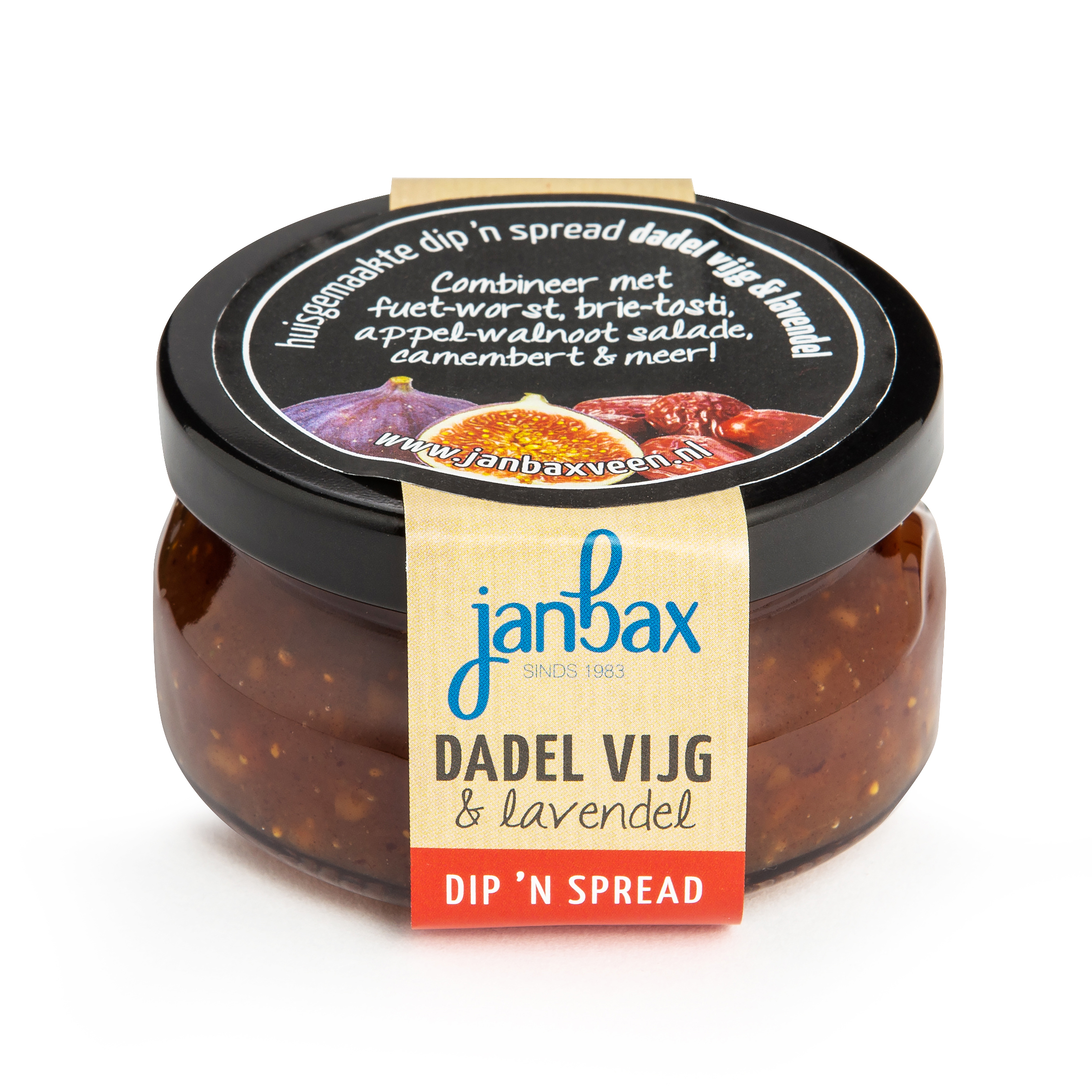 Dip'n spread dadel-vijg met lavendel