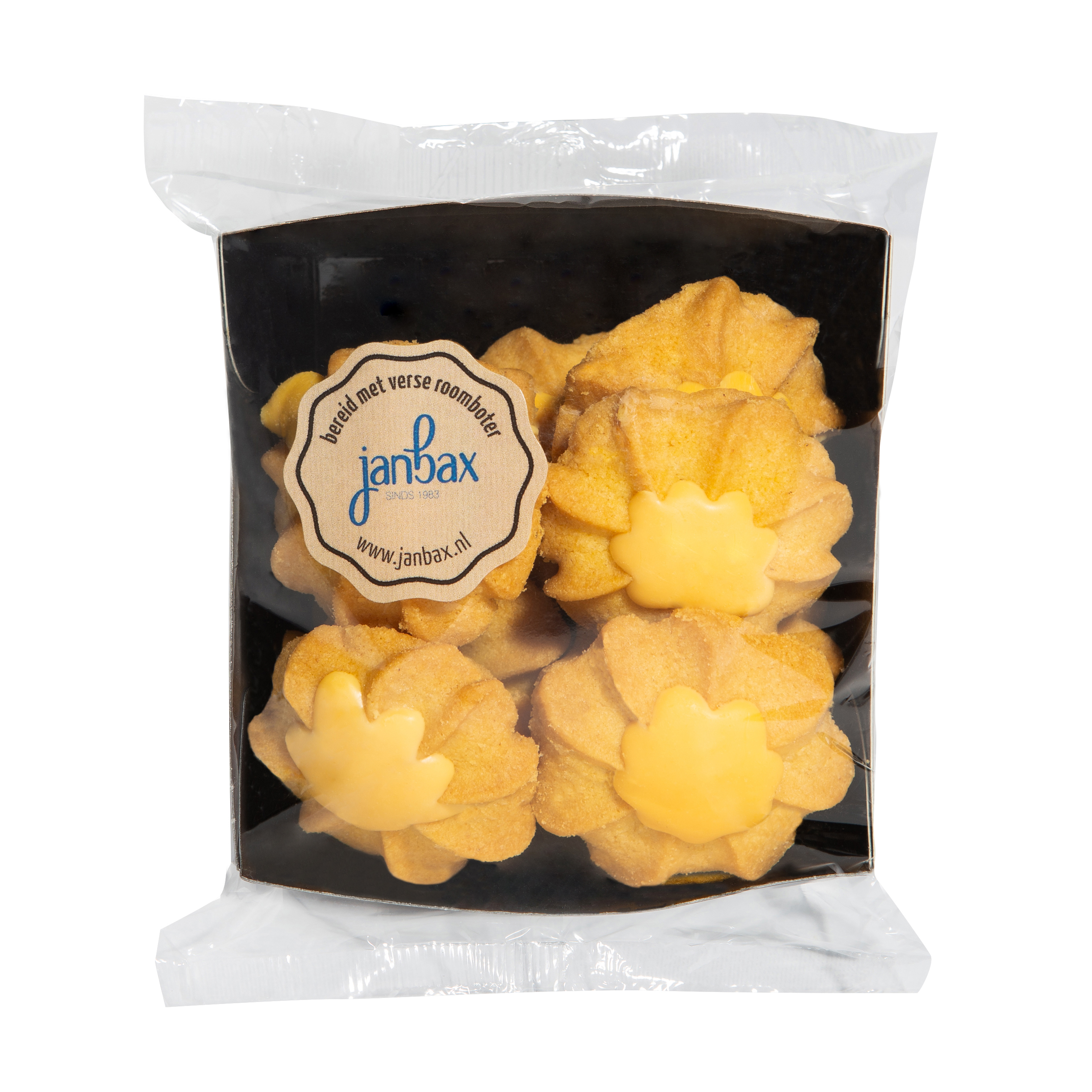 Roomboterkoekjes lentebloemen [THT 4-6 mnd] 