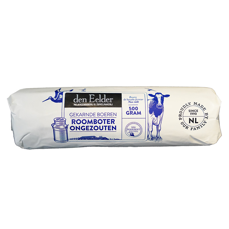 Boerenroomboter ongezouten (rol 500 gr)