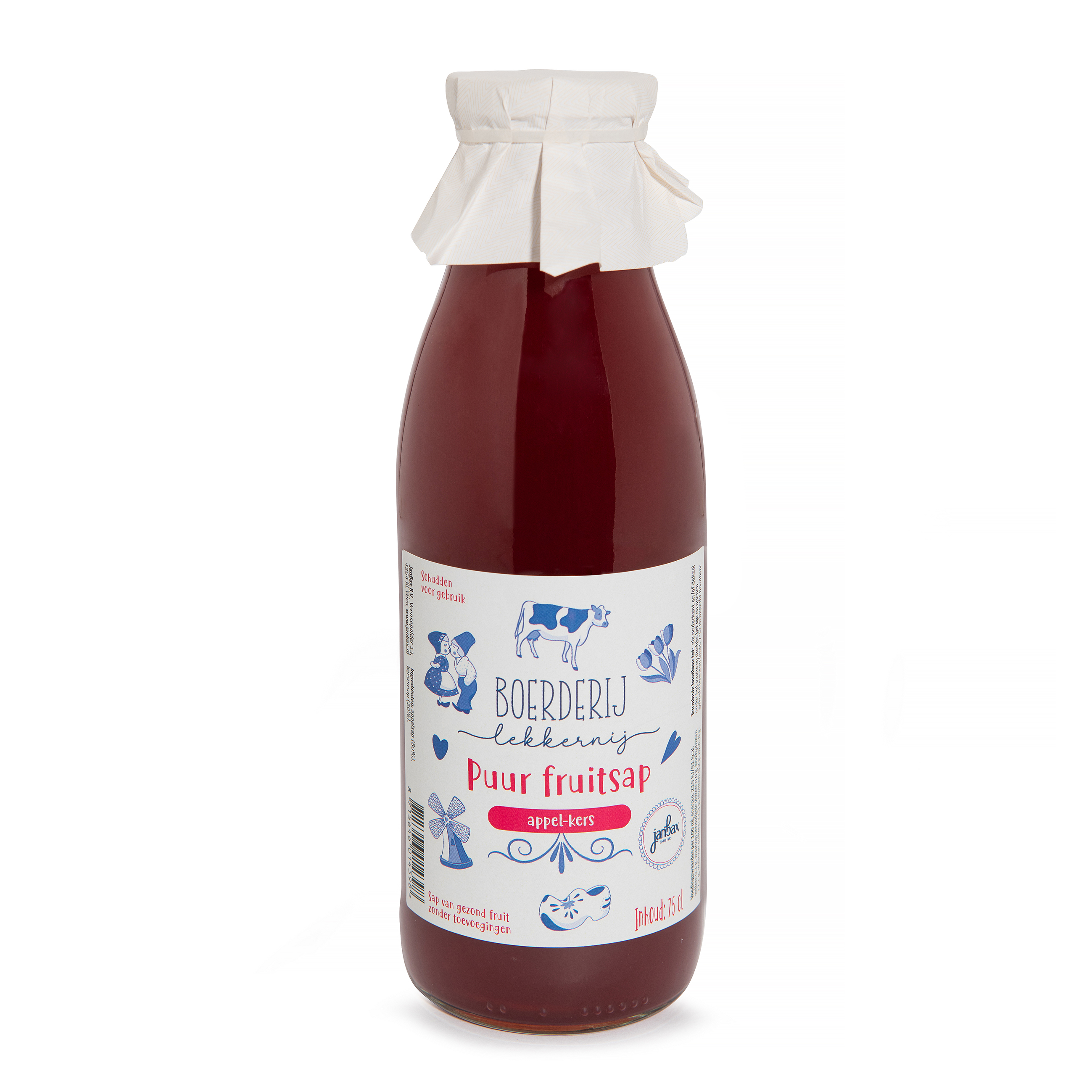 Boerderij lekkernij appel-kers 0,75L