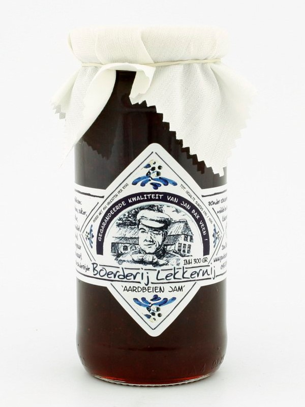 Boerderij lekkernij aardbeien jam