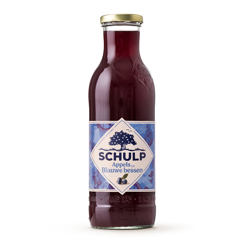 Appel-blauwe bessensap