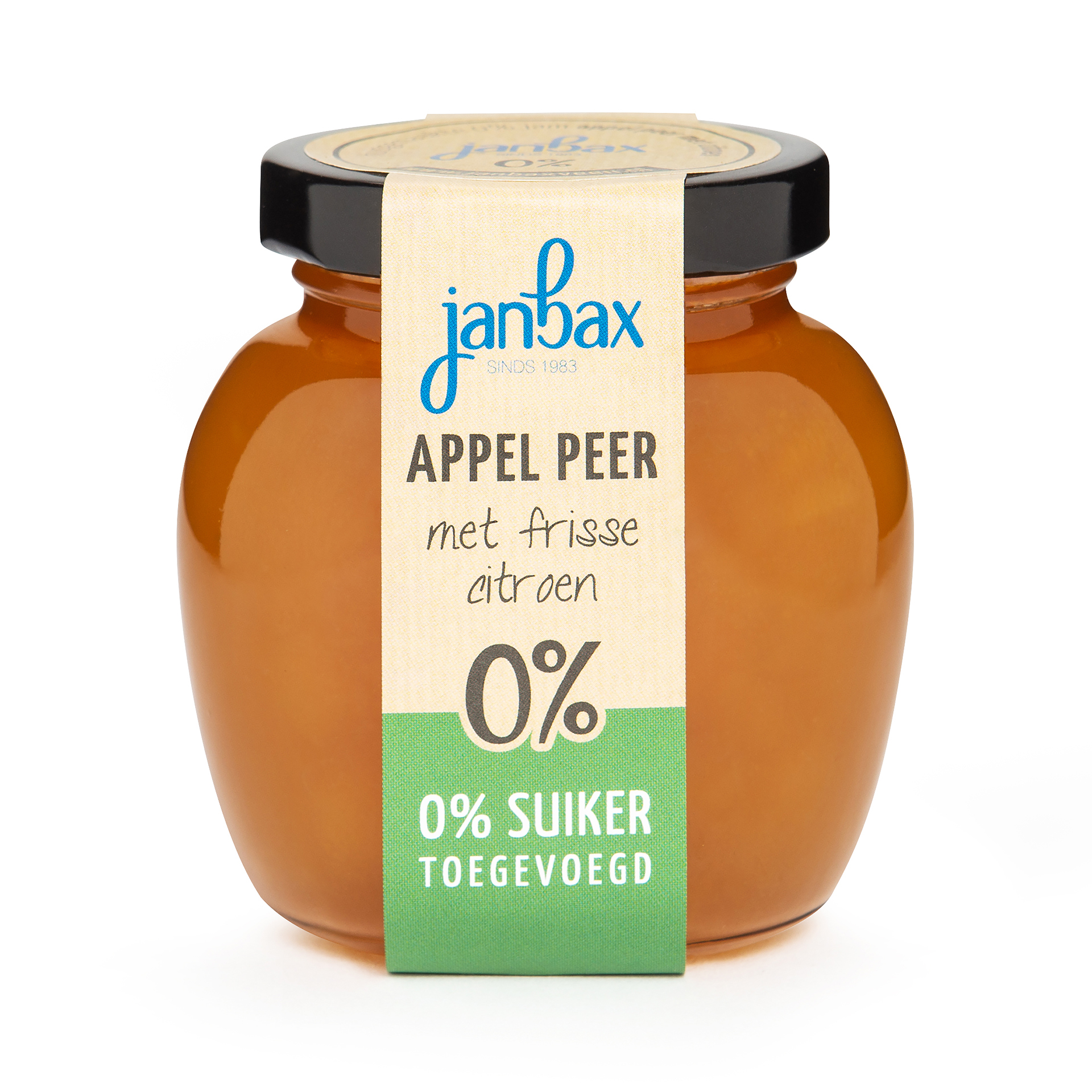 Intense 0% jam appel-peer met frisse citroen zonder toegevoegd suiker