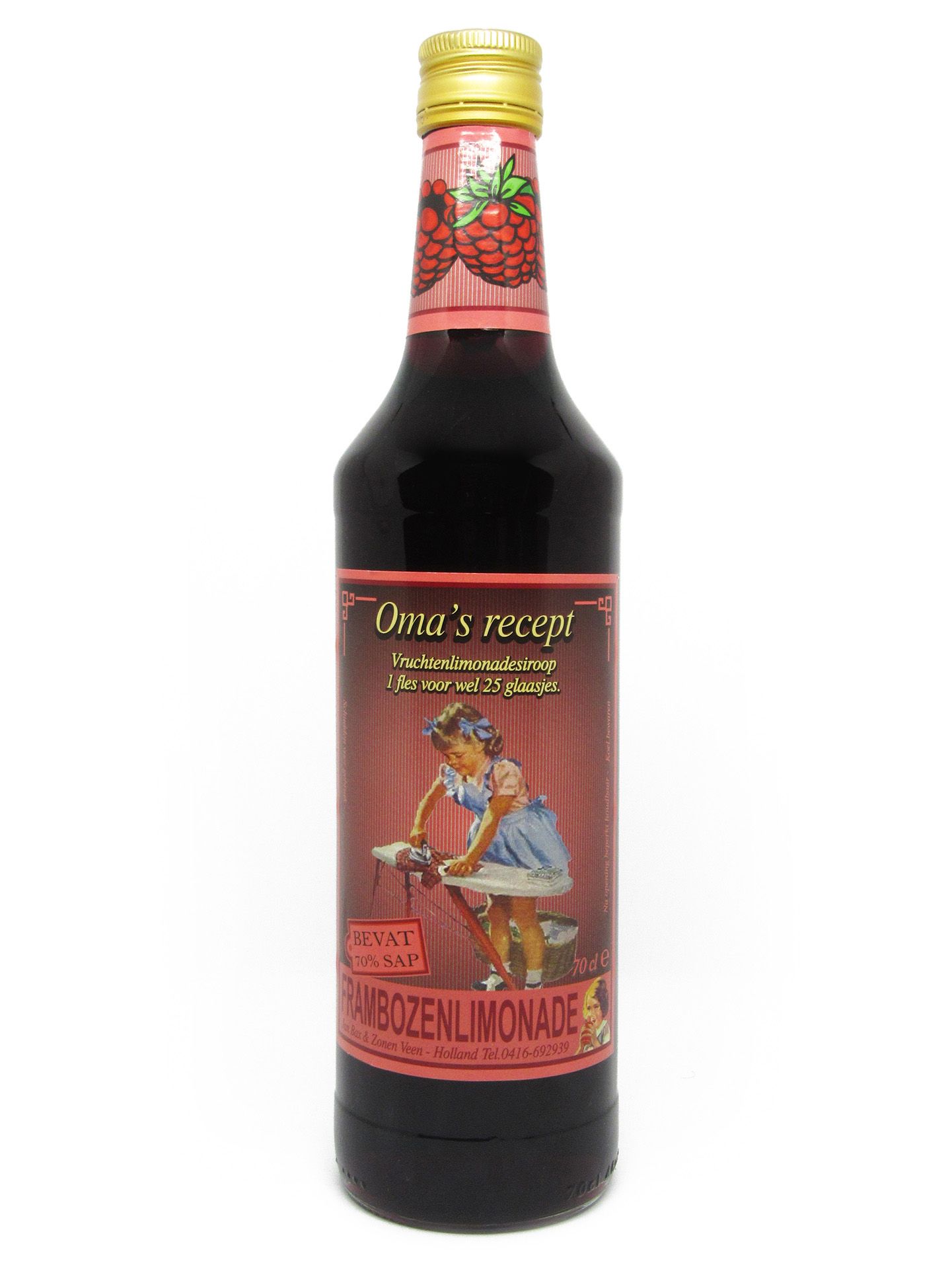 Oma&amp;#39;s Frambozen Limonade Siroop - JanBax